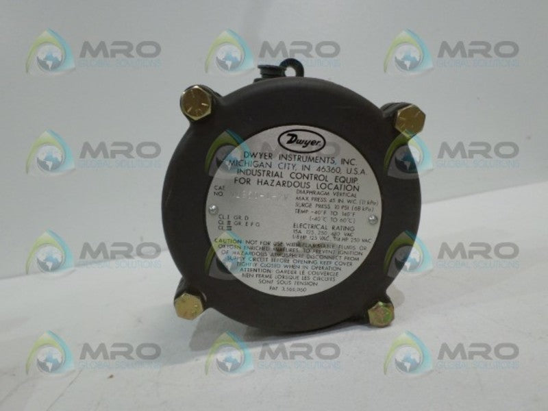 DWYER N1950-1-2V EXPLOSION PROOF PRESSURE SWITCH  NSMP
