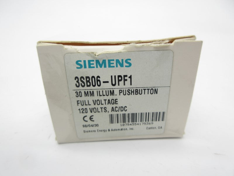 SIEMENS 3SB06-UPF1 120VAC/DC NSMP