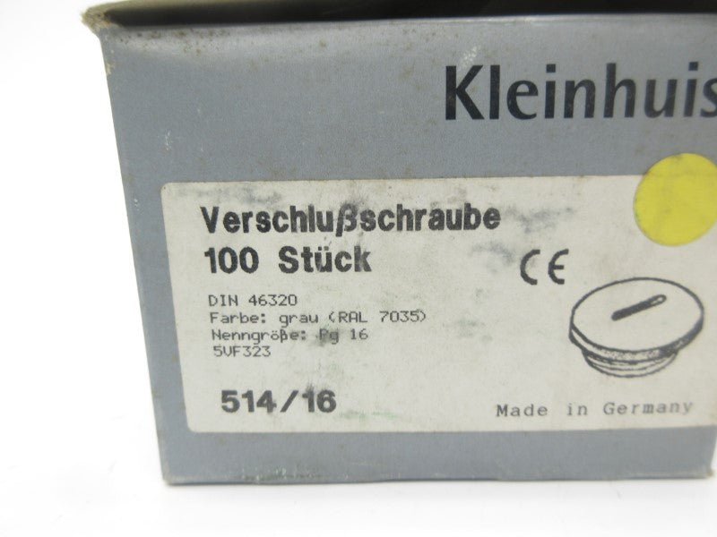 KLEINHUIS 514/16 (PKG OF 100) NSMP