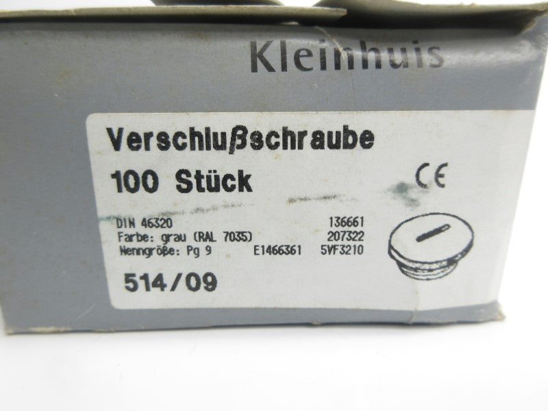 KLEINHUIS 514/09 (PKG OF 100) NSMP