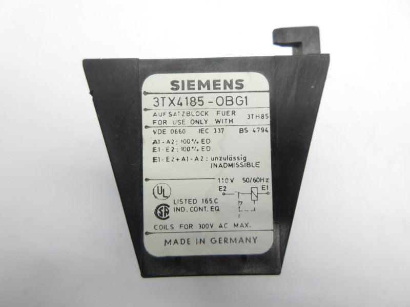 SIEMENS 3TX4185-0BG1 300VAC NSNP