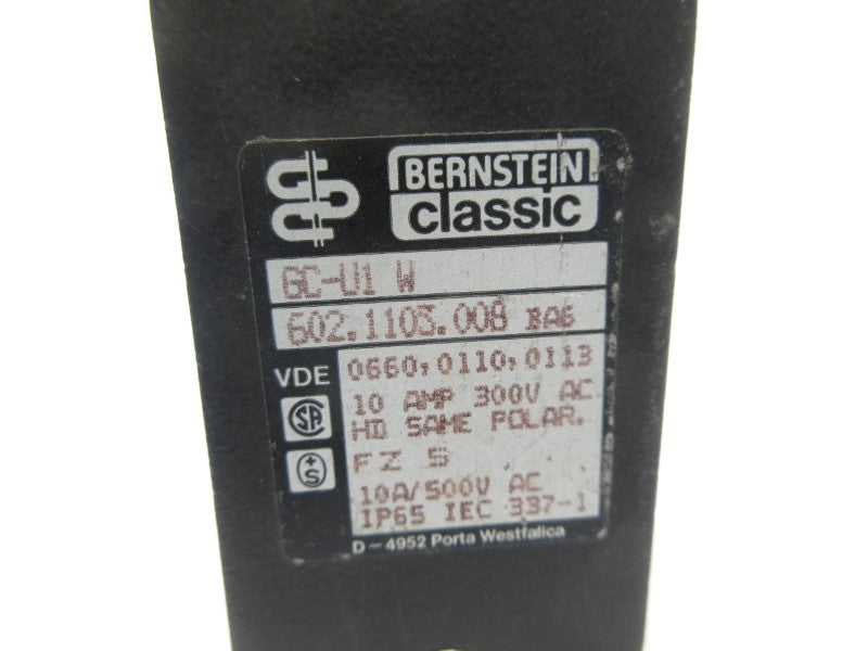 BERNSTEIN GC-U1W 602.1103.008 500VAC 10A NSNP