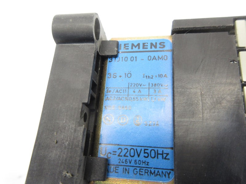 SIEMENS 3TJ1001-0AM0 220V 10A NSNP