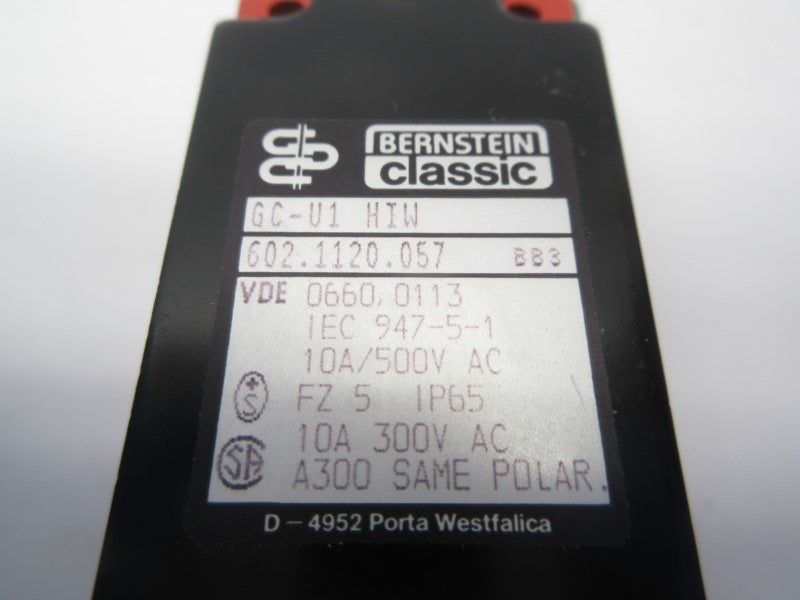 BERNSTEIN GC-U1HIW 602.1120.057 500VAC 10A NSNP