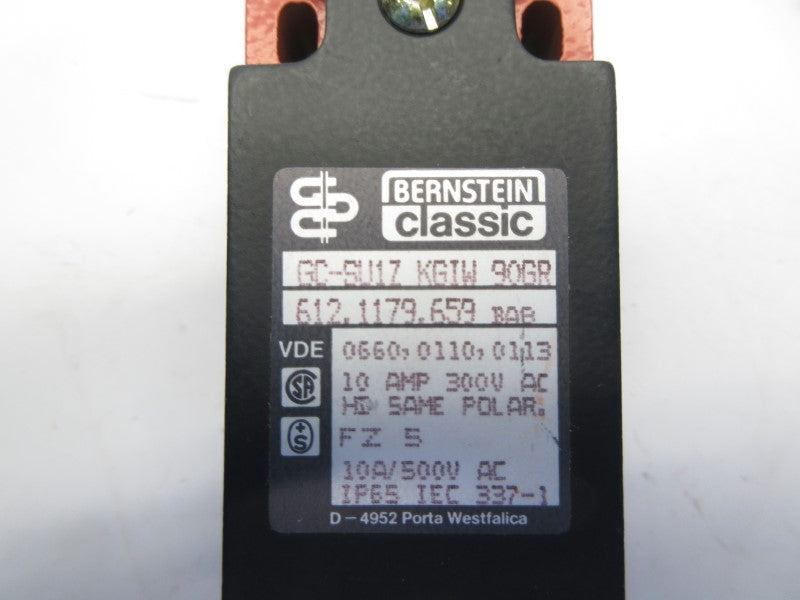 BERNSTEIN GC-SU1ZKGIW90GR 612.1179.659 500VAC 10A NSNP