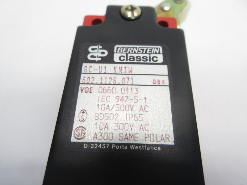 BERNSTEIN GC-U1KNIW 602.1126.071 500VAC 10A NSNP