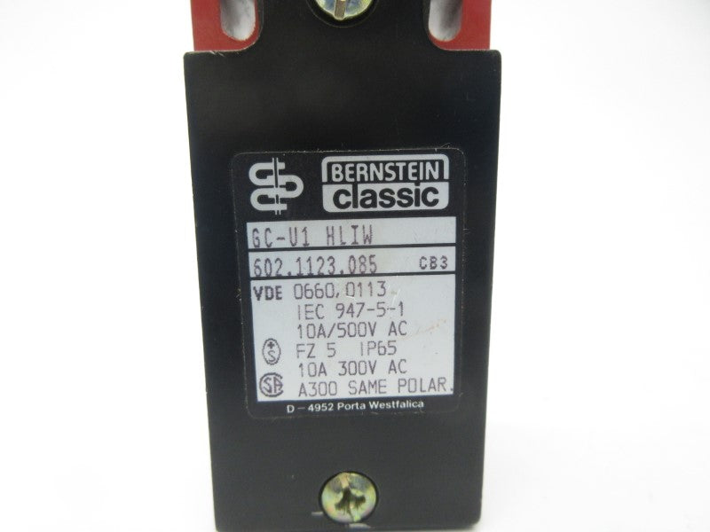 BERNSTEIN GC-U1HLIW 602.1123.085 500VAC 10A NSNP