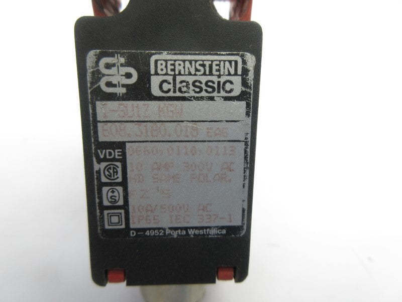 BERNSTEIN I-SU1ZKGW 608.3180.018 500VAC 10A UNMP