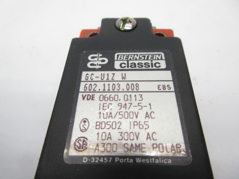 BERNSTEIN GC-U1ZW 602.1103.008 500VAC 10A UNMP