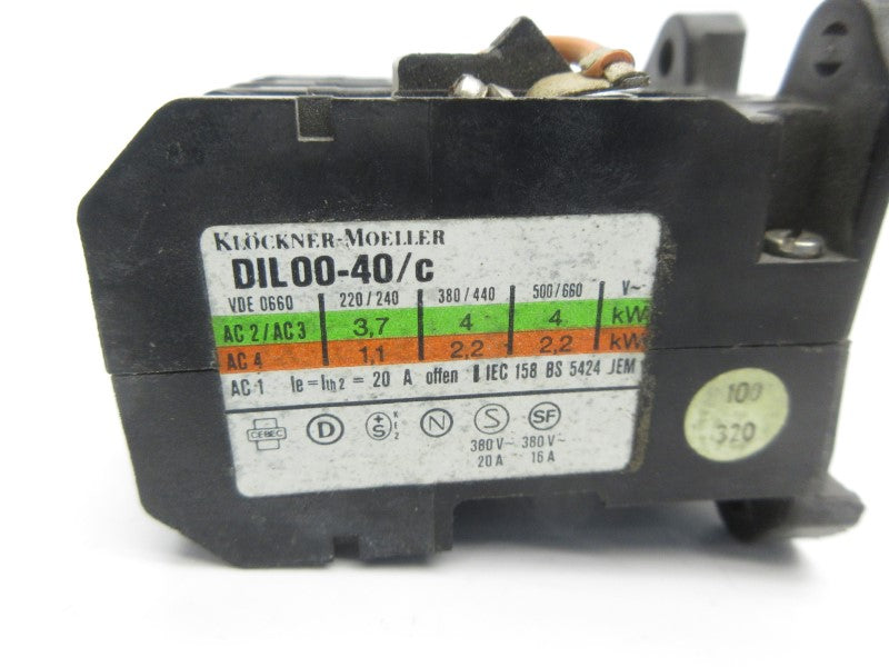 KLOCKNER MOELLER DIL00-40/C 220V 20A NSNP