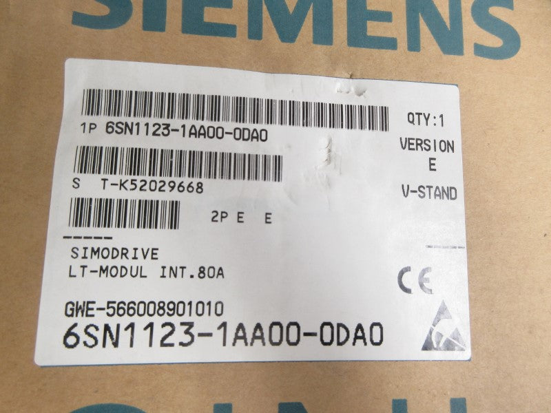 SIEMENS 6SN1123-1AA00-0DA0 80A NSMP
