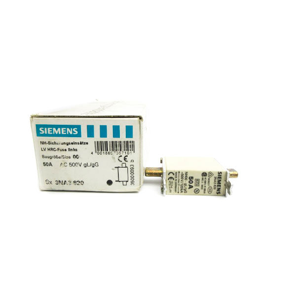 SIEMENS 3NA3820 600VAC 50A (PKG OF 9) NSMP