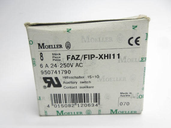 KLOCKNER MOELLER FAZ/FIP-XHI11 24-250VAC 6A (PKG OF 8) NSMP