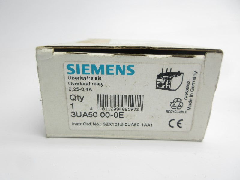 SIEMENS 3UA5000-0E 690V 0.25-0.4A NSMP