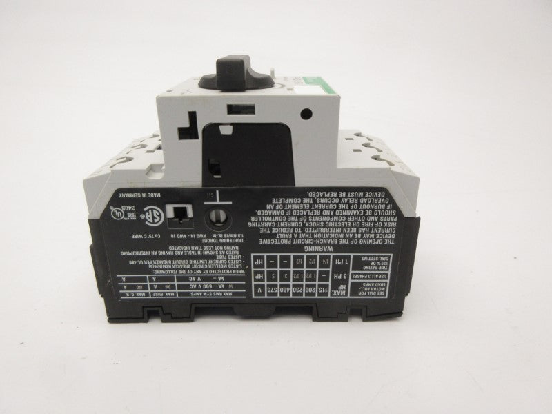KLOCKNER MOELLER PKZM0-6,3 600VAC 4.0-6.3A NSMP