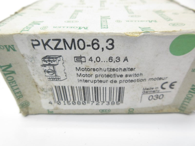 KLOCKNER MOELLER PKZM0-6,3 600VAC 4.0-6.3A NSMP