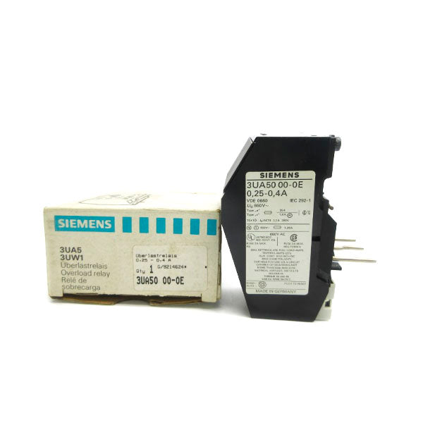 SIEMENS 3UA5000-0E 660V 0.25-0.4A NSMP
