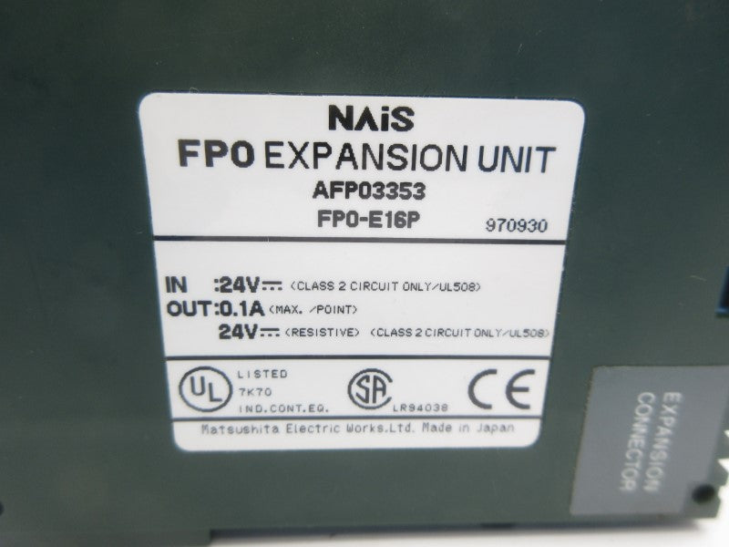 NAIS AFP03353 FP0-E16P 24V 0.1A NSNP