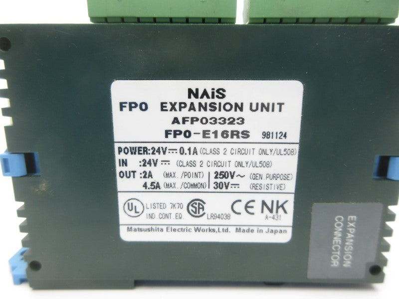 NAIS AFP03323 FP0-E16RS 24V 0.1A NSNP