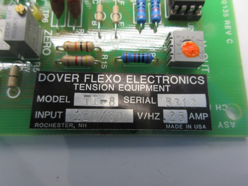 DOVER FLEXO ELECTRONICS TI-8 120V .25A NSNP