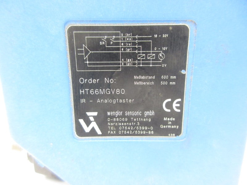 WENGLOR HT66MGV80 18-30V UNMP