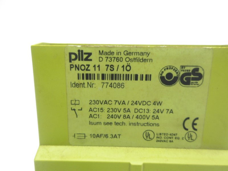PILZ PNOZ117S/1O 774086 230VAC 5A UNMP