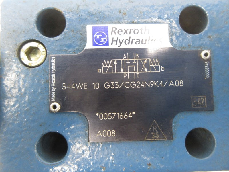 REXROTH 5-4WE10G33/CG24N9K4/A08 00571664 24VDC NSNP