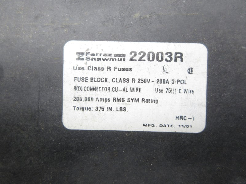 FERRAZ SHAWMUT 22003R 250V 200A NSNP