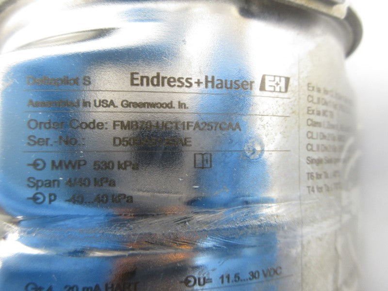 ENDRESS+HAUSER FMB70-UCT1FA257CAA 11.5-30VDC NSNP