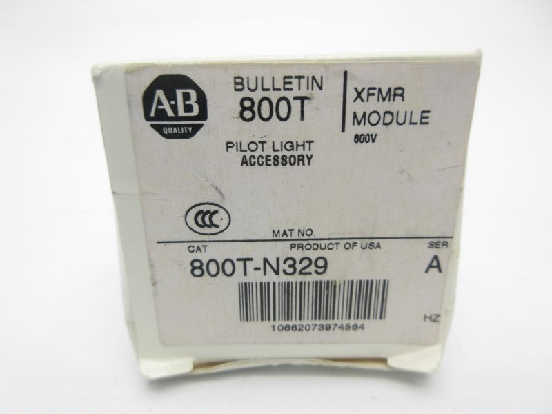 ALLEN BRADLEY 800T-N329 SER. A 600V (WH) NSMP