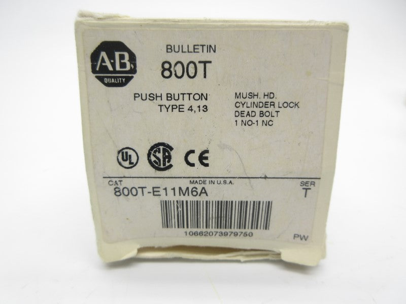 ALLEN BRADLEY 800T-E11M6A SER. T (WH) NSMP