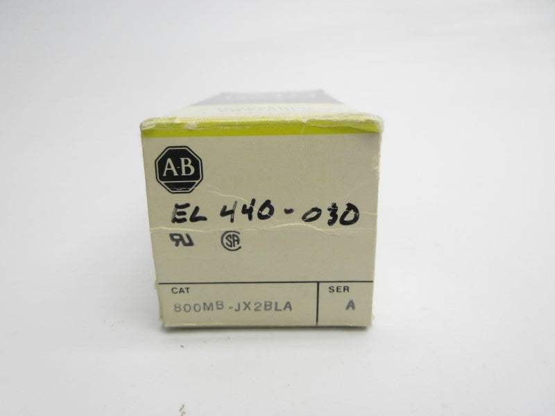 ALLEN BRADLEY 800MB-JX2BLA SER. A (BK/YL) NSMP