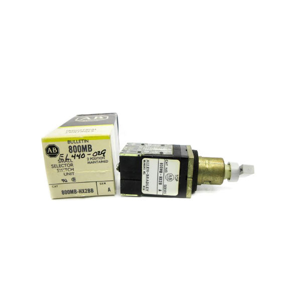 ALLEN BRADLEY 800MB-HX2BB SER. A (BK/YL) NSMP