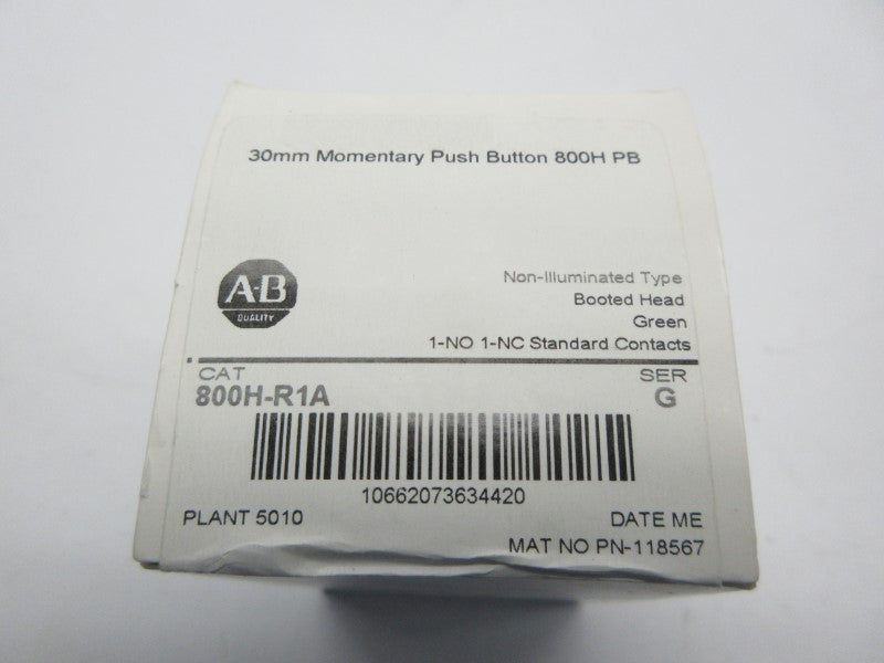 ALLEN BRADLEY 800H-R1A SER. G (WH) NSFS