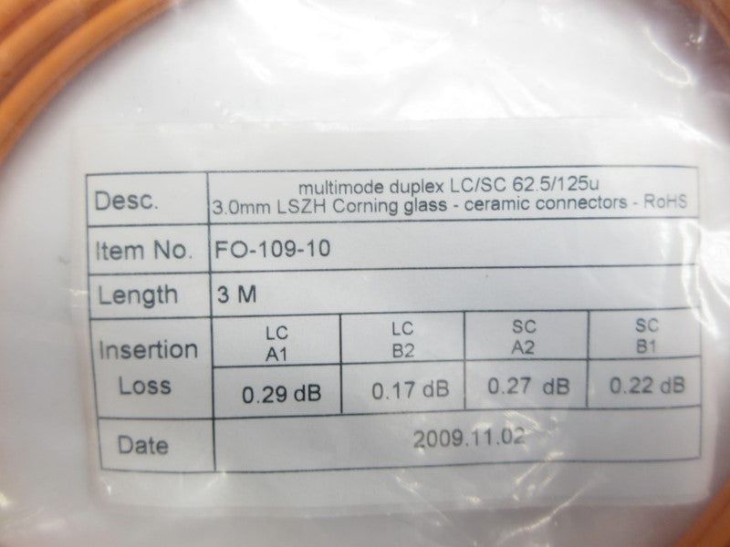 CONNECTOR CABLE FO-109-10 NSMP