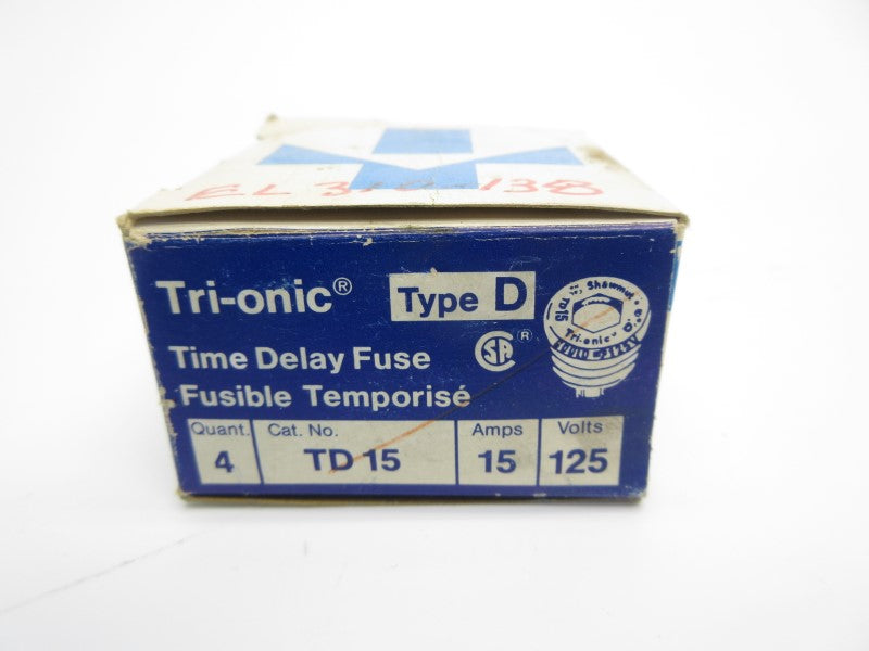 TRI-ONIC TD15 125V 15A (PKG OF 4) NSMP