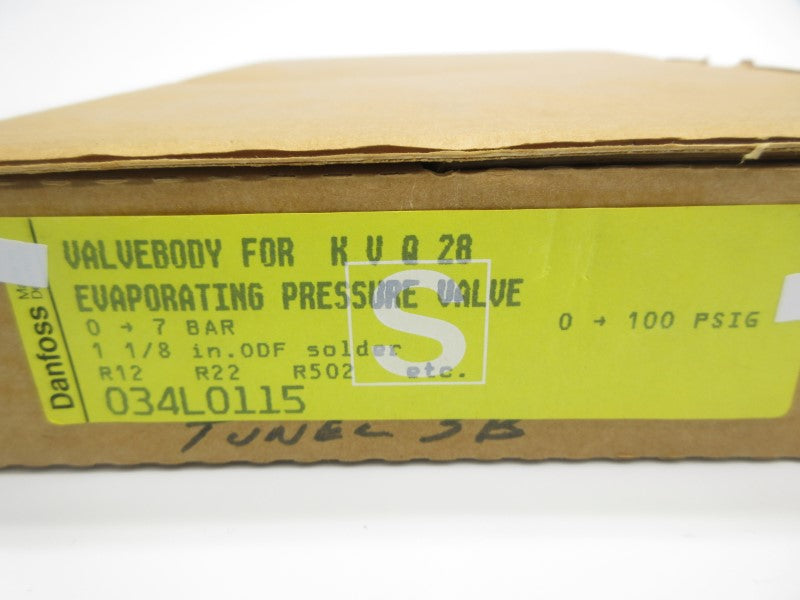 DANFOSS 034L0115 KVQ28 0-100PSI NSMP