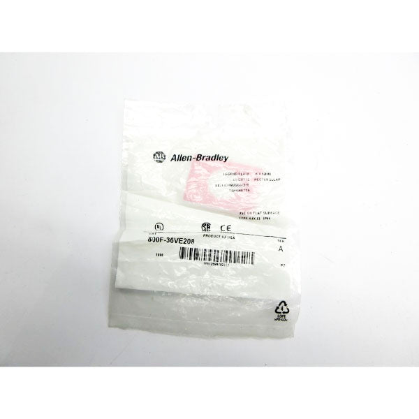 ALLEN BRADLEY 800F-36VE208 SER. A NSMP