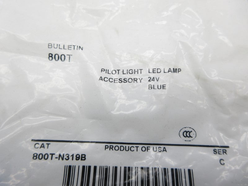 ALLEN BRADLEY 800T-N319B SER. C 24V NSMP