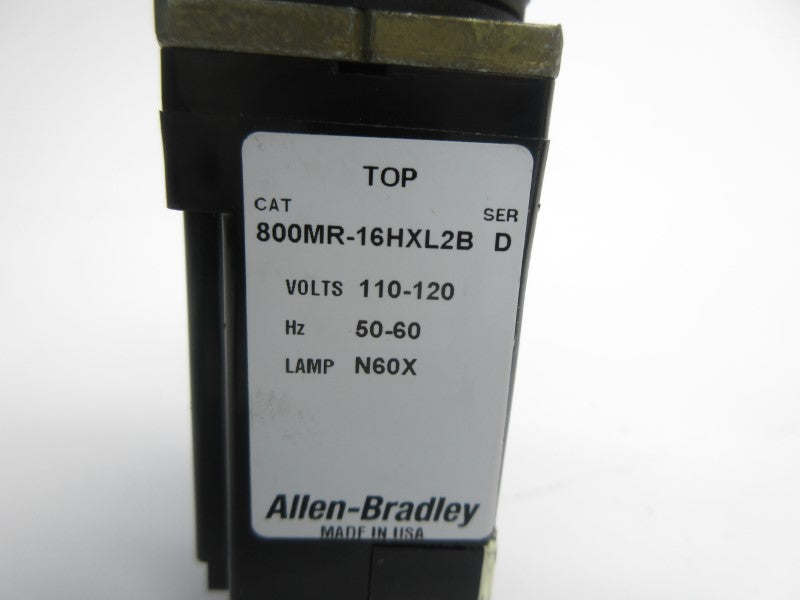 ALLEN BRADLEY 800MR-16HXL2B SER. D 110-120V NSNP