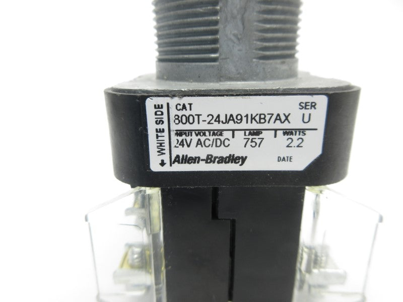 ALLEN BRADLEY 800T-24JA91KB7AX SER. U 24VAC (AS PICTURED) NSNP