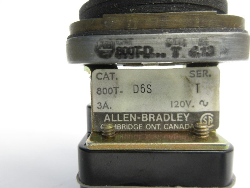 ALLEN BRADLEY 800T-D6SR SER. T 120V NSNP