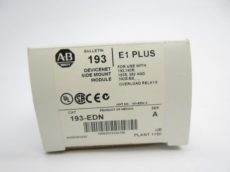 ALLEN BRADLEY 193-EDN SER. A F/W 1.002 (WH) NSMP