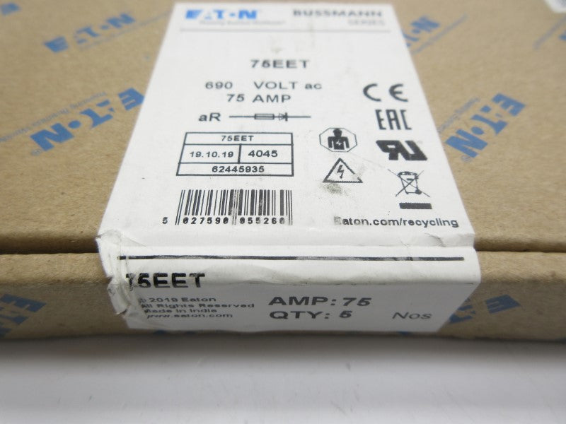 EATON 75EET 690V 75A (PKG OF 5) NSFS