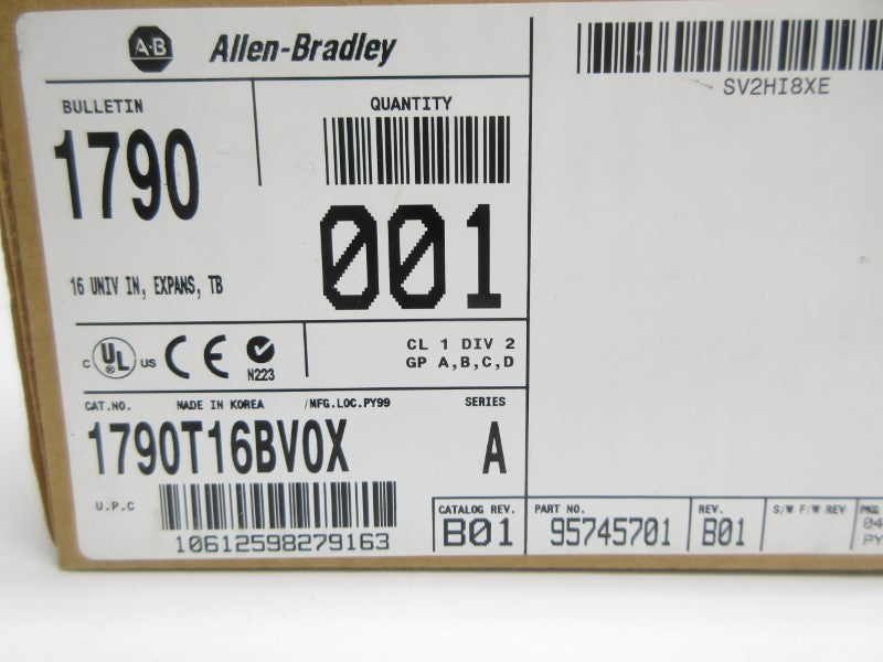 ALLEN BRADLEY 1790-T16BVOX SER. A 24VDC NSMP
