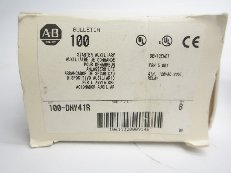 ALLEN BRADLEY 100-DNY41R SER. B F/W 5.001 120VAC (WH) NSMP
