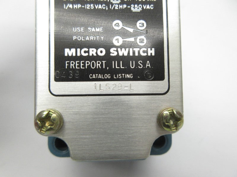 MICRO SWITCH 1LS29-L 480VAC 10A NSNP