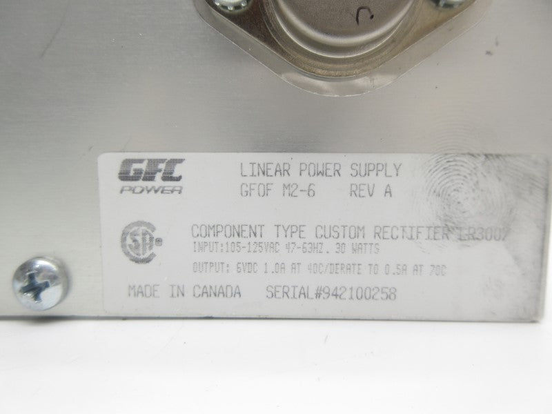 GFC POWER GFOF-M2-6 105-125VAC NSNP