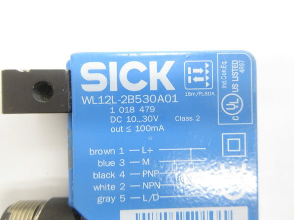 SICK WL12L-2B530A01 1018479 10-30VDC NSNP