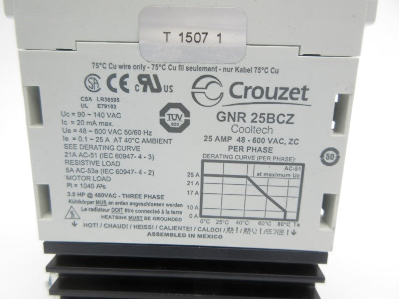 CROUZET GNR25BCZ 48-600VAC 25A NSNP